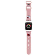 Заредете изображение във визуализатора на галерията – Hello Kitty Silicone Kitty Head Strap for Apple Watch 42/44/45/49mm - Pink

