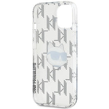 Заредете изображение във визуализатора на галерията – Karl Lagerfeld IML Choupette Head &amp; Monogram case for iPhone 15 / 14 / 13 - transparent
