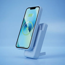Заредете изображение във визуализатора на галерията – Powerbank compatible with MagSafe Forcell F-Energy MagStand QI2 F5K10 QC3.0 PD3.0 20W 5000 mAh white
