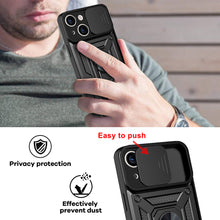 Заредете изображение във визуализатора на галерията – Slide Camera Armor Case for Xiaomi Redmi Note 13 Pro 5G Black
