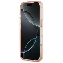 Заредете изображение във визуализатора на галерията – GUESS case for IPHONE 17 Pro compatible with MagSafe GUHMP17LHMILVTGP (PC TPU Jungle Tonal Triangle) pink
