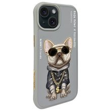 Заредете изображение във визуализатора на галерията – NIMMY case GLASSES COOL DOG for IPHONE 15 gray
