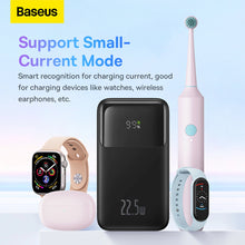 Заредете изображение във визуализатора на галерията – Baseus Comet Series powerbank with display 20000mAh 22.5W - black + USB-A / USB-C cable
