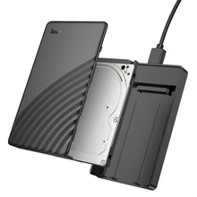 Заредете изображение във визуализатора на галерията – Hard drive enclosure HDD 2,5" SATA USB 3.0 to Micro Hoco HB46 black
