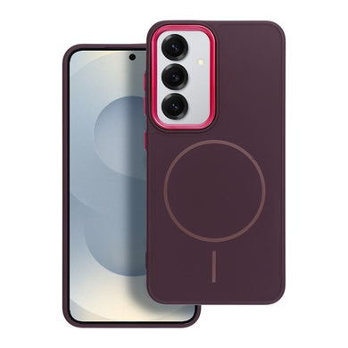 FRAME MAG COVER Case compatible with MagSafe for SAMSUNG S25 PLUS purple