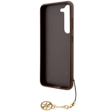 Заредете изображение във визуализатора на галерията – Original Case GUESS - hardcase 4G Charms Collection GUHCSA35GF4GBR for Samsung Galaxy A35 Brown
