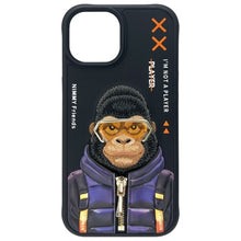 Заредете изображение във визуализатора на галерията – NIMMY case COOL&amp;CUTE 2.0 Monkey for IPHONE 15 black

