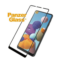 Заредете изображение във визуализатора на галерията – PanzerGlass E2E Regular tempered glass for Samsung Galaxy A21 - with black frame
