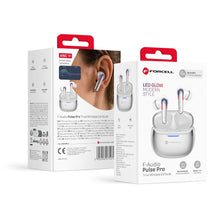 Заредете изображение във визуализатора на галерията – Forcell F-Audio Pulse Pro ANC + ENC Wireless In-Ear TWS Earbuds silver
