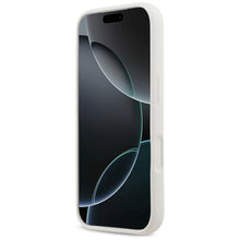 Заредете изображение във визуализатора на галерията – KARL LAGERFELD case for IPHONE 17 Pro compatible with MagSafe KLHMP17LSKCGRGOH (Silicone W/ K&amp;C Sketch &amp; Logo) white
