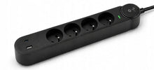 Заредете изображение във визуализатора на галерията – Extension cord 4 sockets + USB A + USB C Art FU915 3 m black
