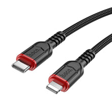 Заредете изображение във визуализатора на галерията – HOCO cable Type C to Lightning 27W X59 3 m black
