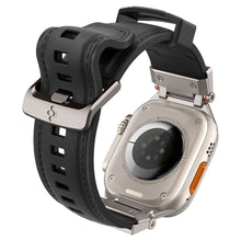 Заредете изображение във визуализатора на галерията – Spigen Durapro Armor PU Strap for Apple Watch 4/5/6/7/8/9/SE/Ultra 1/2 (42 / 44 / 45 / 49 mm) - Black
