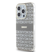 Заредете изображение във визуализатора на галерията – Original Case DKNY hardcase IML Mono &amp; Stripe MagSafe DKHMP15LHRHSEE for Iphone 15 Pro beige

