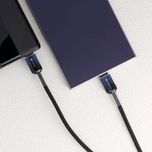 Заредете изображение във визуализатора на галерията – FORCELL F-ENERGY C357 cable Type C to Type C QC4.0 PD 5A 100W Gradient 1 m black
