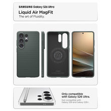 Заредете изображение във визуализатора на галерията – SPIGEN case LIQUID AIR MAG compatible with MagSafe for SAMSUNG S26 Ultra abyss green
