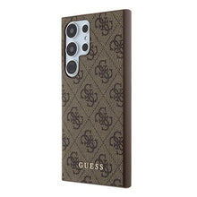Заредете изображение във визуализатора на галерията – Guess 4G Metal Gold Logo case for Samsung Galaxy S24 Ultra - brown
