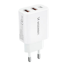 Заредете изображение във визуализатора на галерията – Wozinsky CWCUCW 30W USB-C / 2 x USB-A wall charger - white
