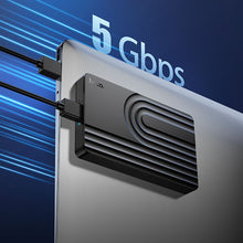 Заредете изображение във визуализатора на галерията – Hard drive enclosure HDD 2,5" SATA USB 3.0 to Micro B Hoco HB55 black
