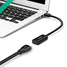 Заредете изображение във визуализатора на галерията – Ugreen MD112 10461 mini DisplayPort (male) / HDMI (female) FHD 1080p adapter - black
