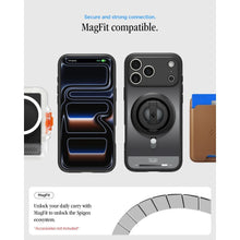 Заредете изображение във визуализатора на галерията – SPIGEN case ULTRA HYBRID compatible with MagSafe for IPHONE 17 Pro/18 Pro classic black
