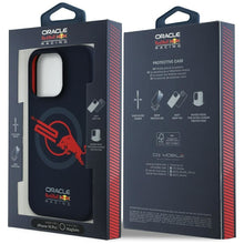 Заредете изображение във визуализатора на галерията – RED BULL case for IPHONE 16 Pro compatible with MagSafe RBHMP16L24SIOLVR (Silicone ORBR20 Logo Red Lining) navy
