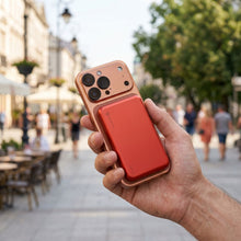 Заредете изображение във визуализатора на галерията – Powerbank compatible with MagSafe Forcell F-Energy Slim F5K9 QC4.0 PD3.0 15W 5000 mAh orange
