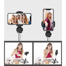 Заредете изображение във визуализатора на галерията – Tech-Protect L02S Bluetooth selfie stick with tripod up to 72cm - black
