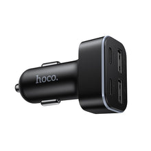 Заредете изображение във визуализатора на галерията – Car charger Hoco 2xUSB A + 2xUSB C PD QC3.0 42W Z63 black
