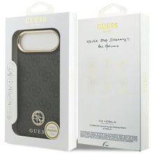 Заредете изображение във визуализатора на галерията – GUESS case for IPHONE 17 Air compatible with MagSafe GUHMP17MP4GRMDEK (PU W/ 4G Strass Logo) black
