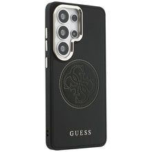 Заредете изображение във визуализатора на галерията – GUESS case for SAMSUNG S26 Ultra GUHMS26L5PG4SRGK (Perforated Logo MagSafe) black
