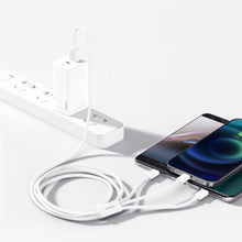 Заредете изображение във визуализатора на галерията – Baseus Superior Series USB-A - USB-C / Lightning / micro USB 3.5A cable 1m - white
