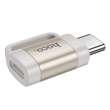 Заредете изображение във визуализатора на галерията – HOCO adapter OTG Type C (male) to Lightning (female) 3A UA31E gray
