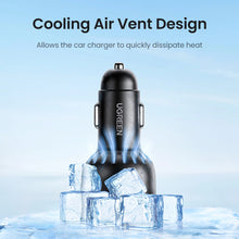 Заредете изображение във визуализатора на галерията – Ugreen CD293 car charger 2x USB-C PD and 1x USB-A 130W - black
