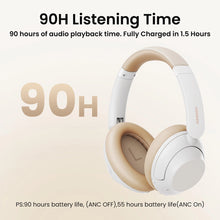 Заредете изображение във визуализатора на галерията – Ugreen HP202 HiTune Max5 on-ear wireless headphones with hybrid ANC noise reduction - white
