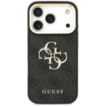 Заредете изображение във визуализатора на галерията – GUESS case for IPHONE 17 Pro GUHCP17LP4G4BCSK (PU W/ Big 4G Classic &amp; Big Strap Metal Buttons) black
