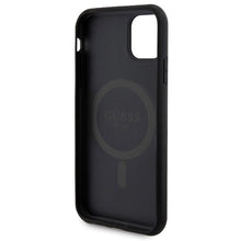 Заредете изображение във визуализатора на галерията – Guess 4G Metal Logo case set for iPhone 11 + 5000mAh MagSafe power bank - black
