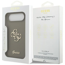 Заредете изображение във визуализатора на галерията – GUESS case for IPHONE 17 Air GUHCP17MSC4GSMW (Silicone W/ Big 4G Script) brown
