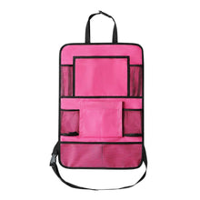 Заредете изображение във визуализатора на галерията – Car organizer for front seats with compartments pink
