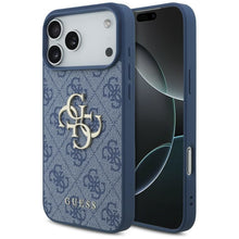 Заредете изображение във визуализатора на галерията – GUESS case for IPHONE 18 Pro Max/17 Pro Max (4G Big Logo) blue
