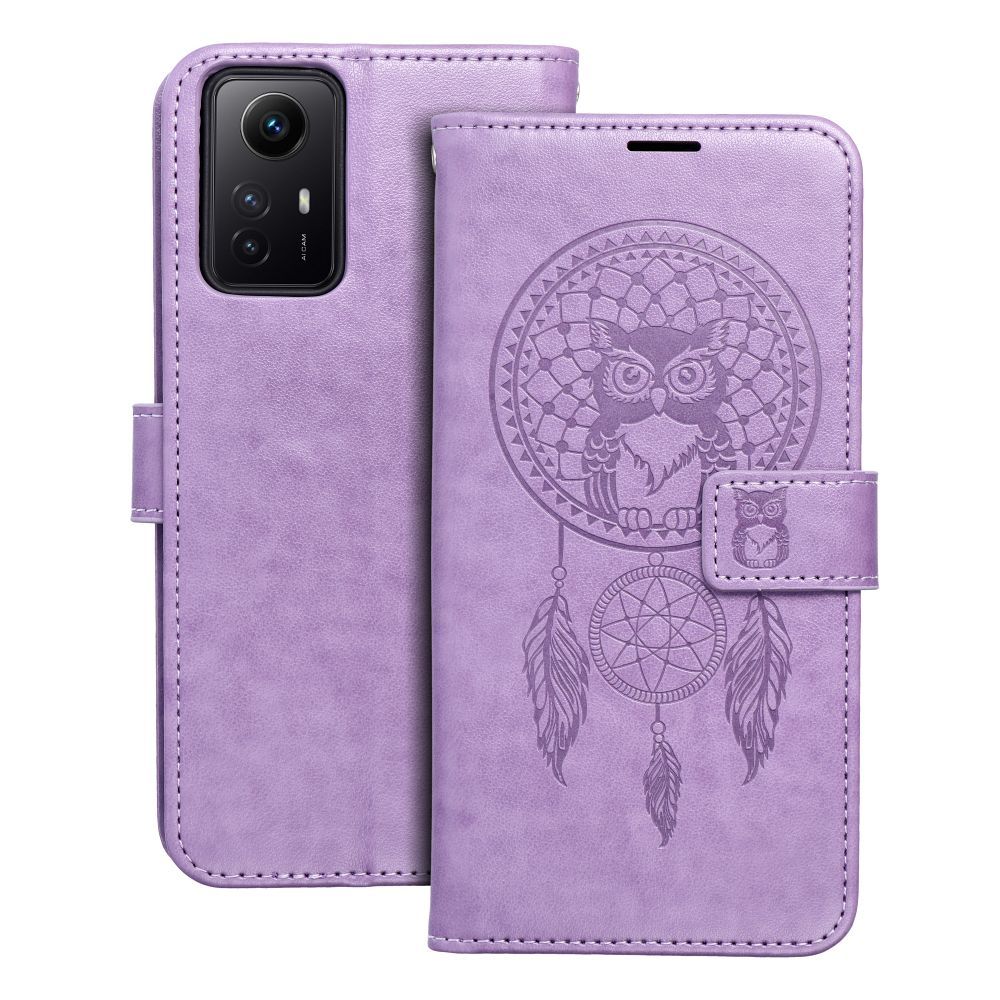 Калъф тип книга MEZZO за XIAOMI Redmi Note 12S dreamcatcher лилав