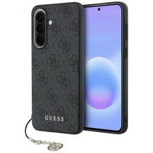 Заредете изображение във визуализатора на галерията – GUESS case for SAMSUNG Galaxy A57 GUHCSA57GF4GGR (PU 4G Classic Logo with Charm) black
