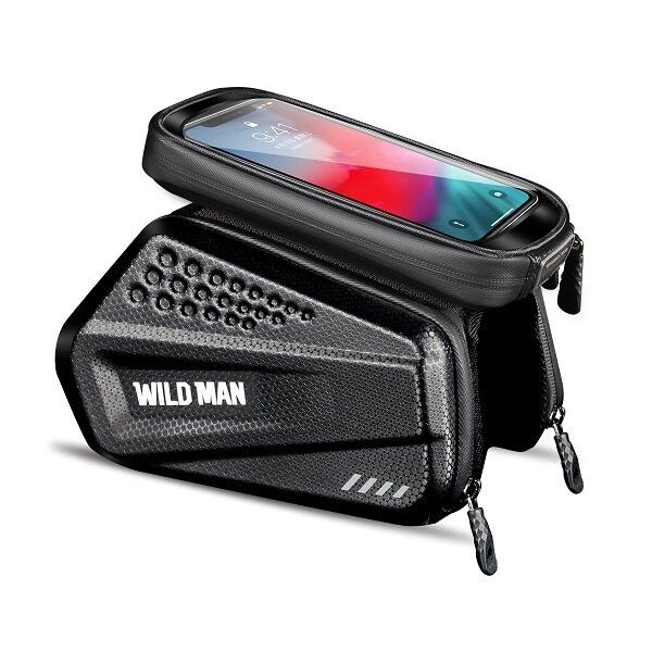 WILDMAN traveling bag for bike frame with zipper 1,2L (4