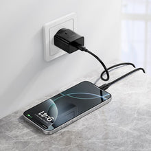 Заредете изображение във визуализатора на галерията – Phone charger Hoco USB C QC PD 25W N76 black
