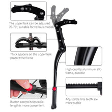 Заредете изображение във визуализатора на галерията – Rockbros JC1005BK bicycle kickstand - black
