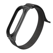 Заредете изображение във визуализатора на галерията – Tech-Protect Nylon Strap for Xiaomi Mi Smart Band 5/6/6 NFC - Black
