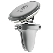Заредете изображение във визуализатора на галерията – Baseus C40141201S13-00 magnetic car holder for air vent - silver
