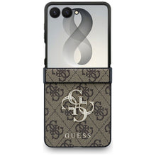 Заредете изображение във визуализатора на галерията – GUESS case for SAMSUNG GALAXY Z FLIP 8 (4G Big Logo) brown
