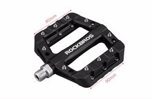 Заредете изображение във визуализатора на галерията – Rockbros 2017-12CBK Nylon Bicycle Pedal Set - Black
