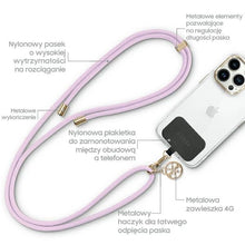 Заредете изображение във визуализатора на галерията – Guess CBDY Cord phone strap - lilac
